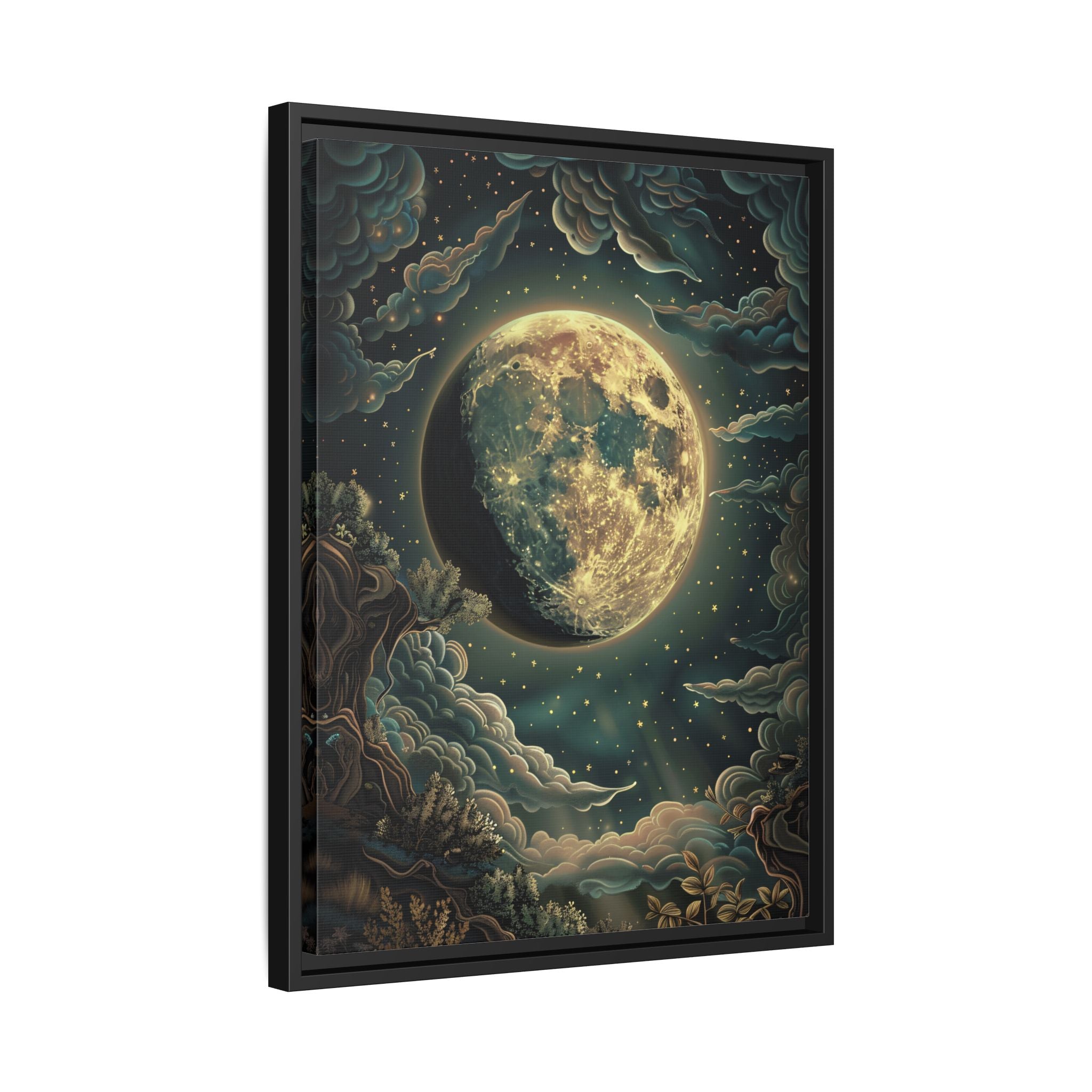 Framed Canvas - Waxing Gibbous Dreamscape