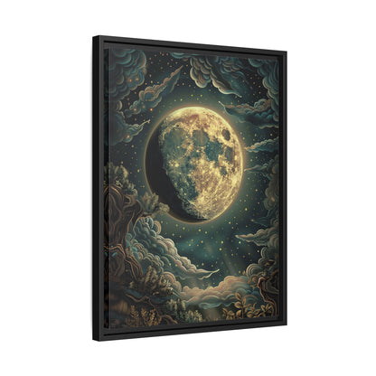 Framed Canvas - Waxing Gibbous Dreamscape