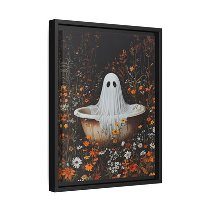 Framed Canvas - Wildflower Bathtub Ghost