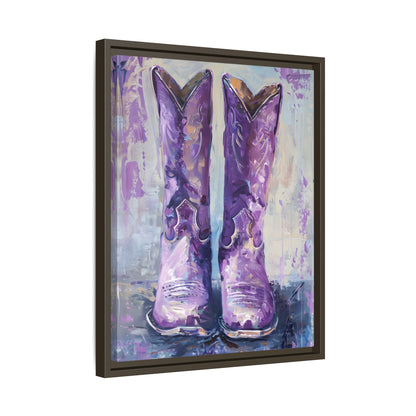 Framed Canvas - Violet Cowgirl Spirit