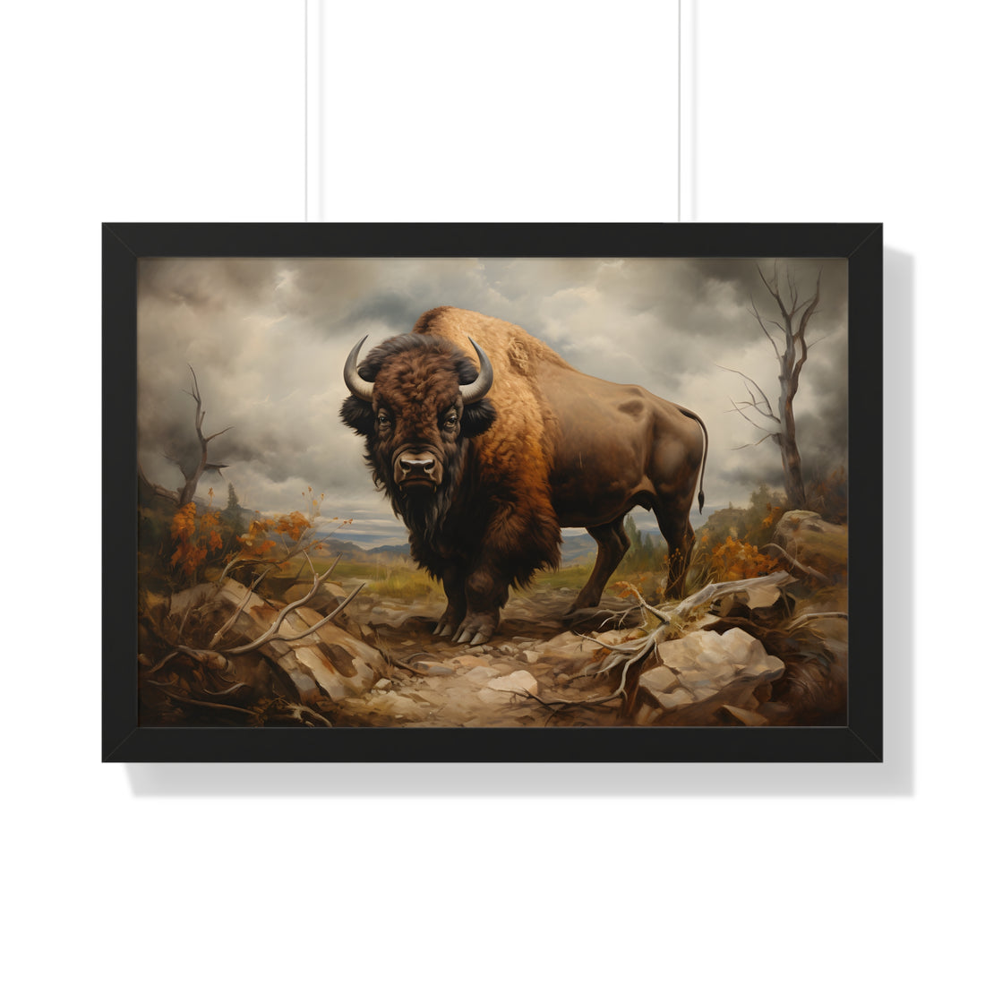 Framed Paper Print -  Thundering Prairie King