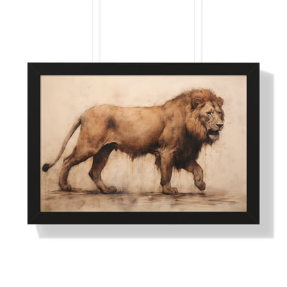 Framed Paper Print -  Regal Savannah Wanderer