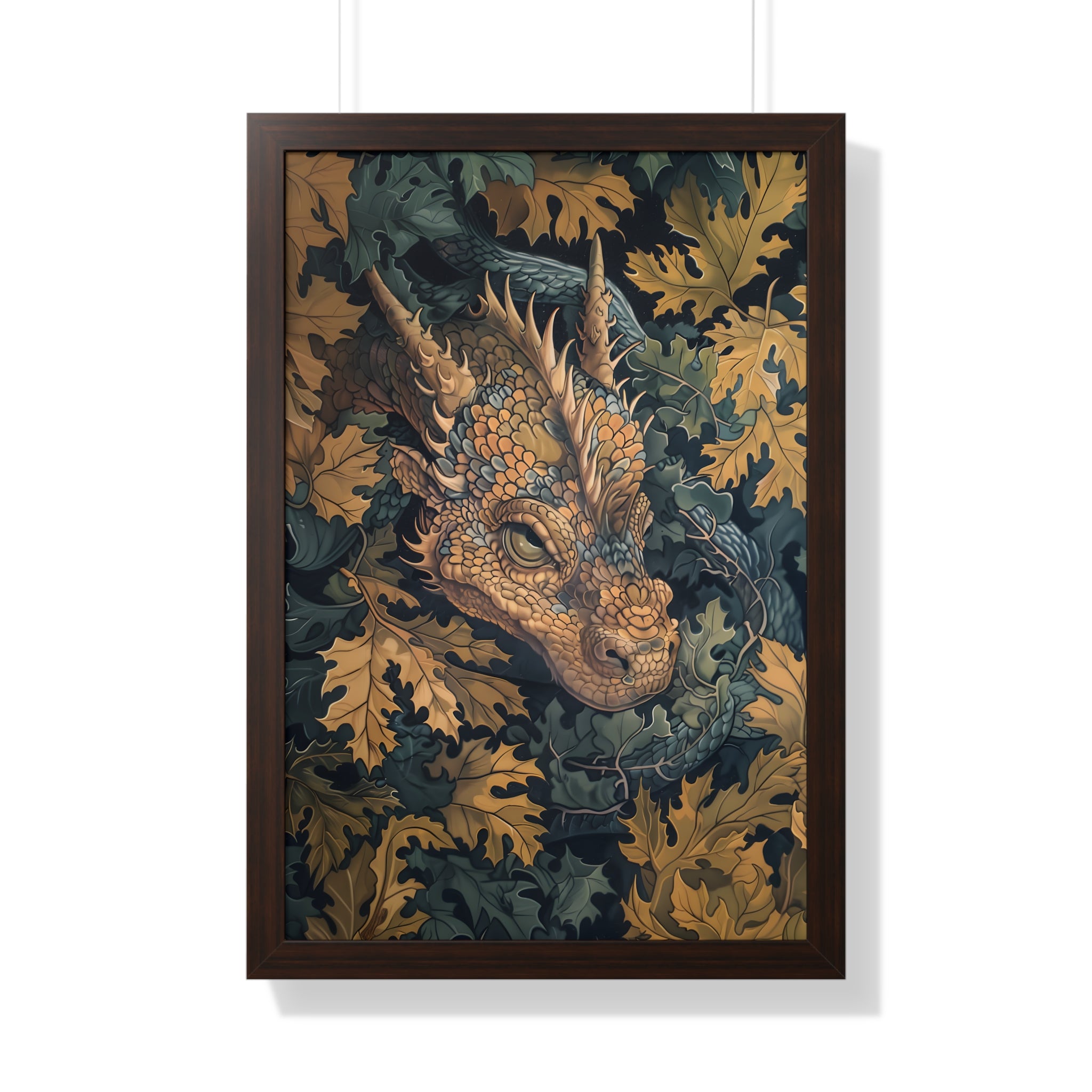 Framed Paper Print - Enchanted Forest Dragon