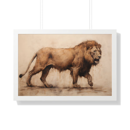 Framed Paper Print -  Regal Savannah Wanderer