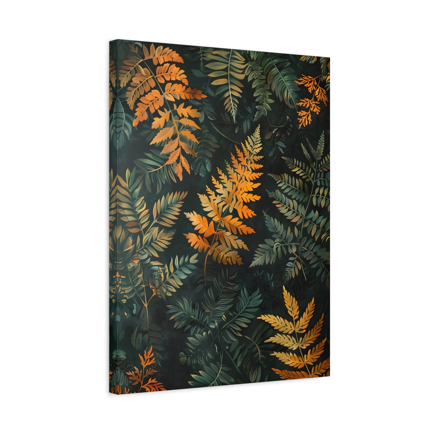 1.25" Matte Canvas - Golden Fern Elegance