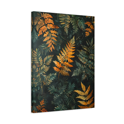 1.25" Matte Canvas - Golden Fern Elegance