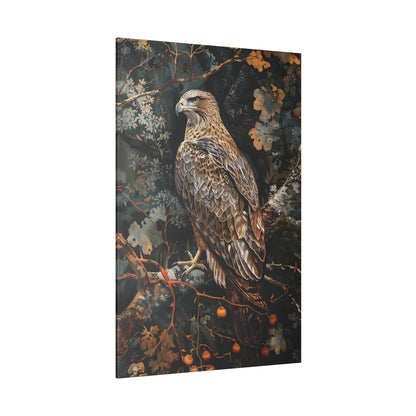 .75" Matte Canvas - Majestic Hawk in Autumn