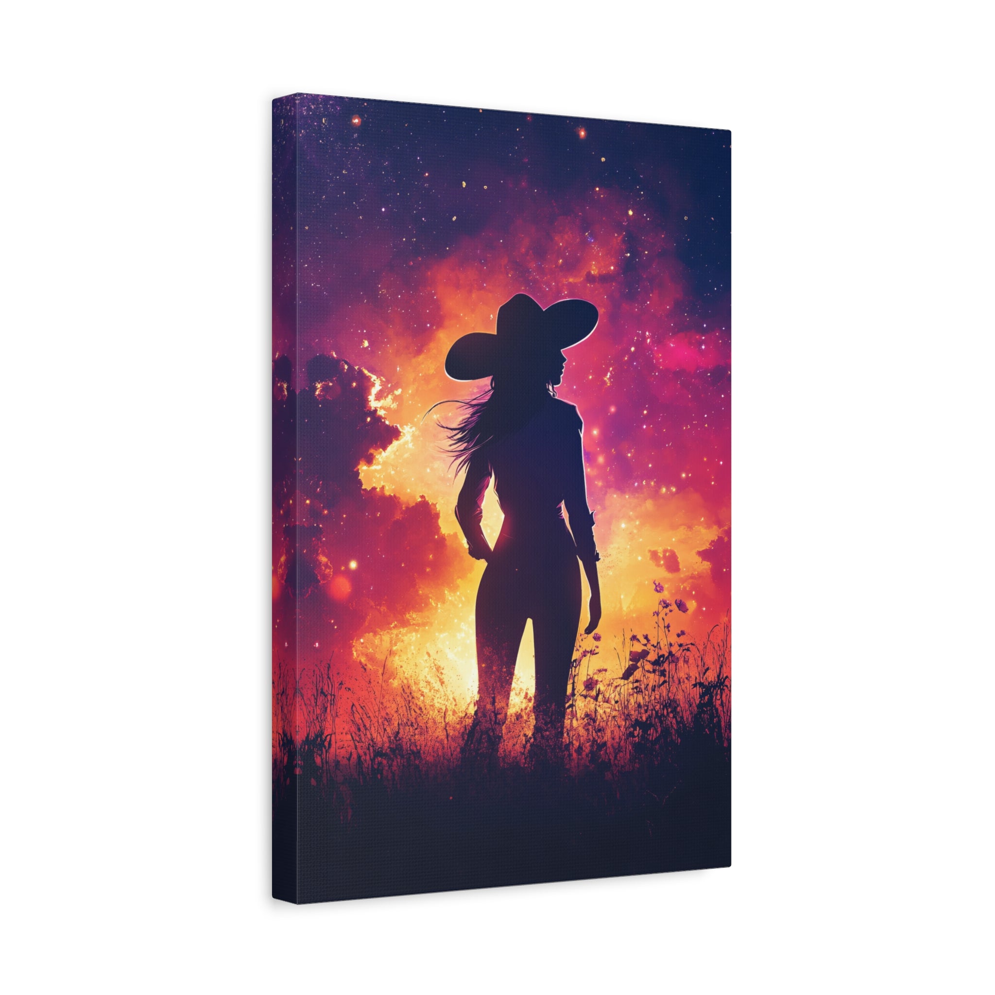 1.25" Matte Canvas - Cosmic Cowgirl