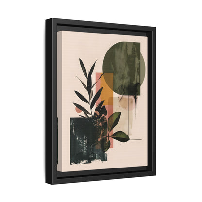 Framed Canvas - Sage Geometry Botanicals