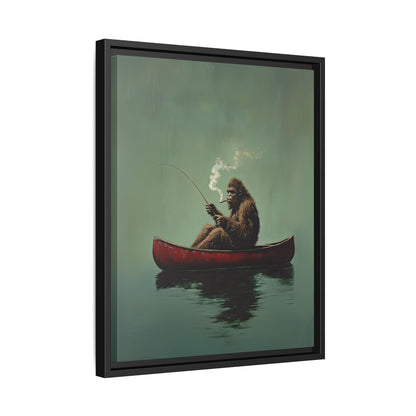 Framed Canvas - Bigfoot Canoe Adventure