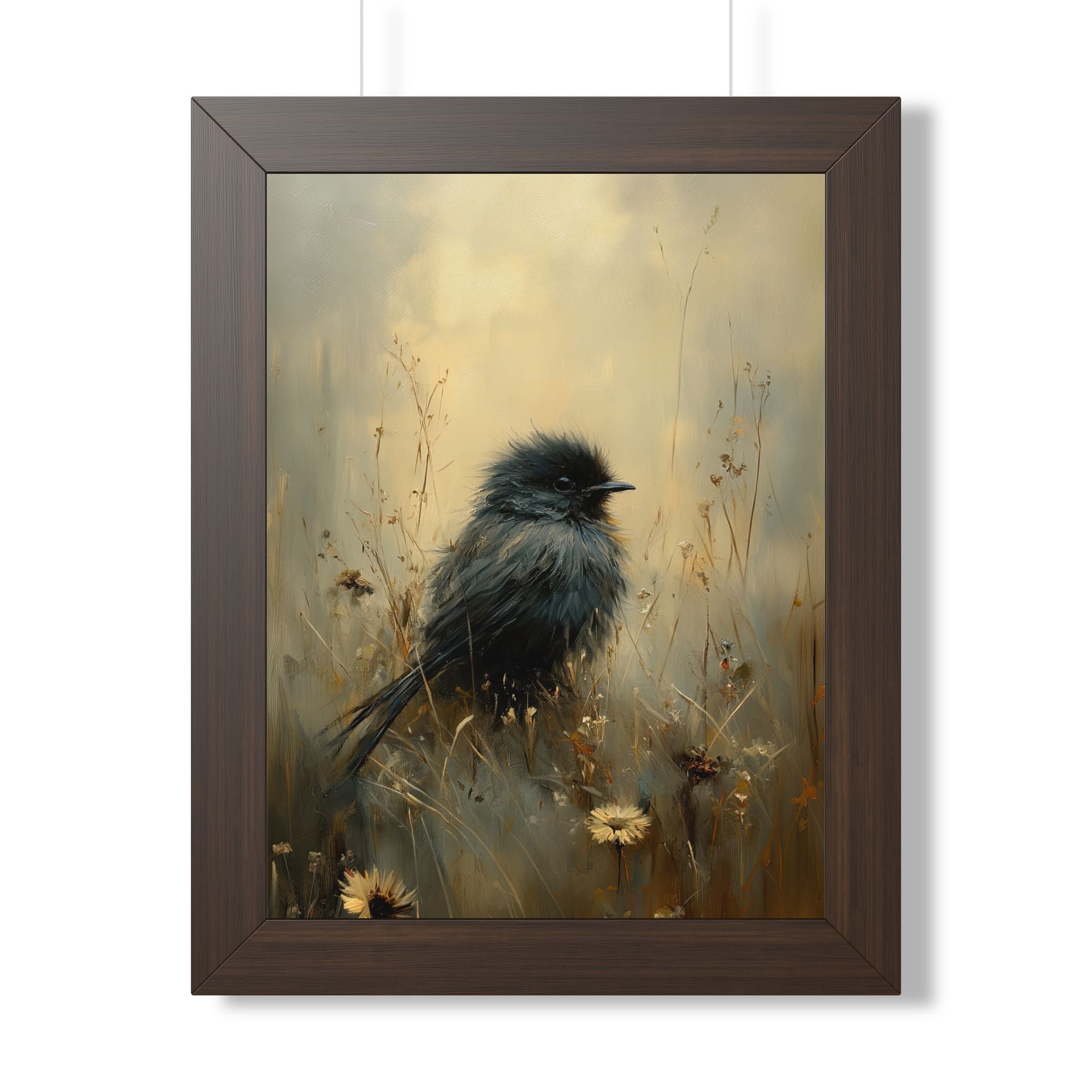 Framed Paper Print - Golden Meadow Bird