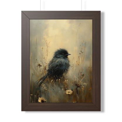 Framed Paper Print - Golden Meadow Bird