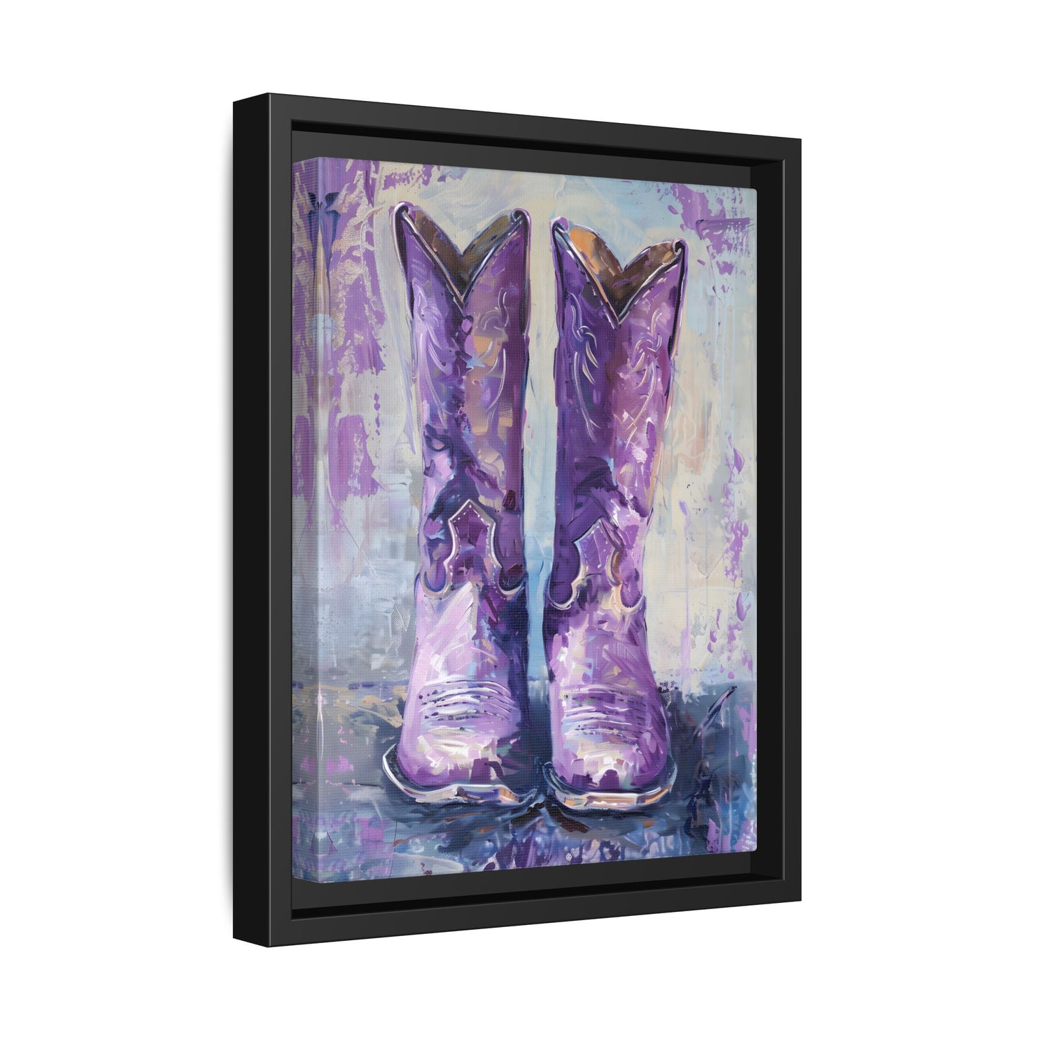 Framed Canvas - Violet Cowgirl Spirit
