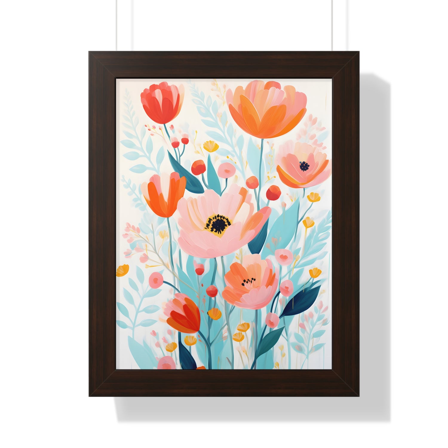 Framed Paper Print - Vivid Blossom Harmony