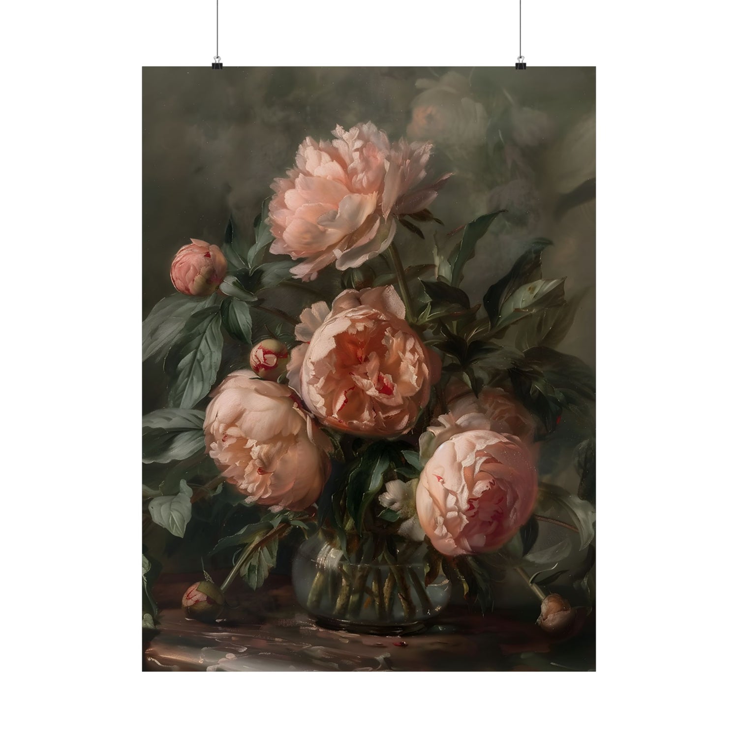 Vintage Blush Peony Bouquet