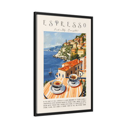 Framed Canvas - Espresso Views of Italy