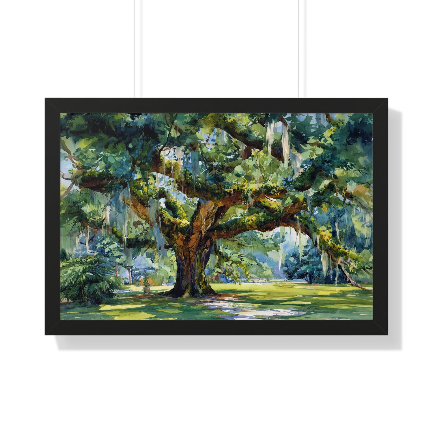 Framed Paper Print - Whispering Southern Live Oak