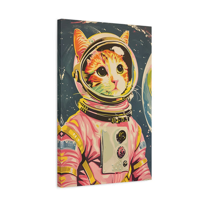 1.25" Matte Canvas - Catstronaut Pink Mission