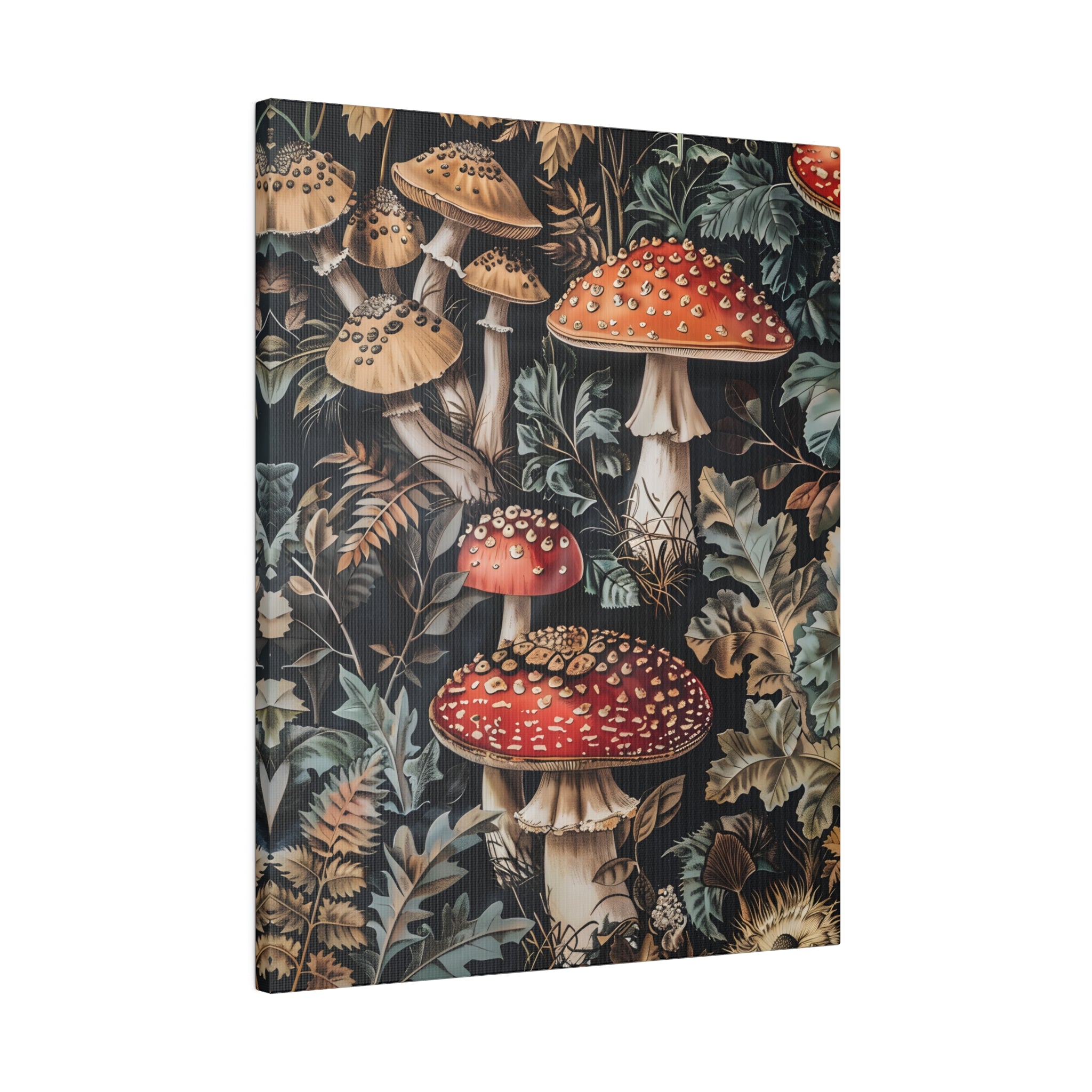 .75&quot; Matte Canvas - Midnight Mycological Reverie