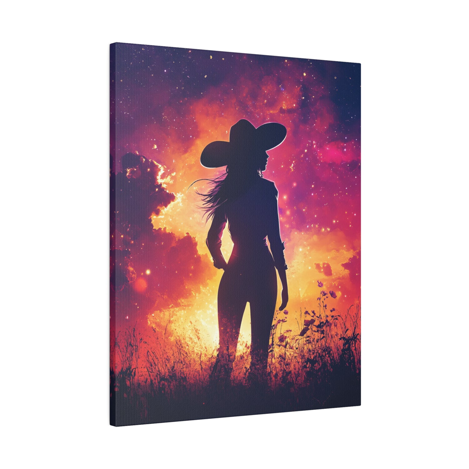 .75&quot; Matte Canvas - Cosmic Cowgirl