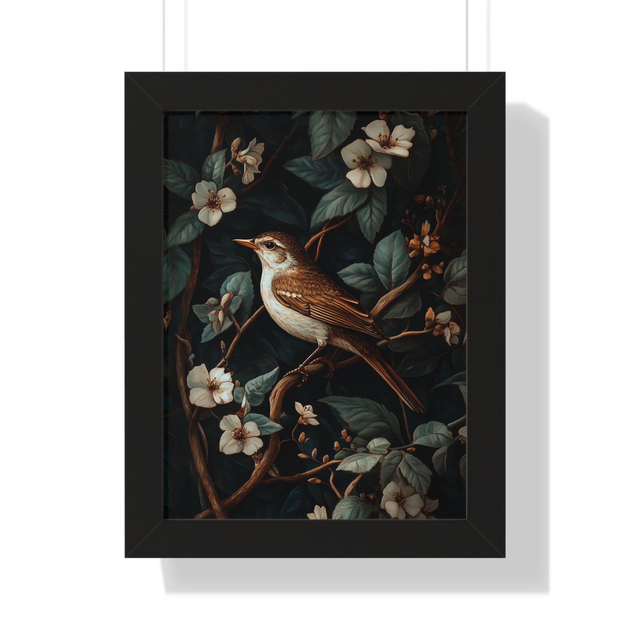 Framed Paper Print - Serenade Among Blossoms