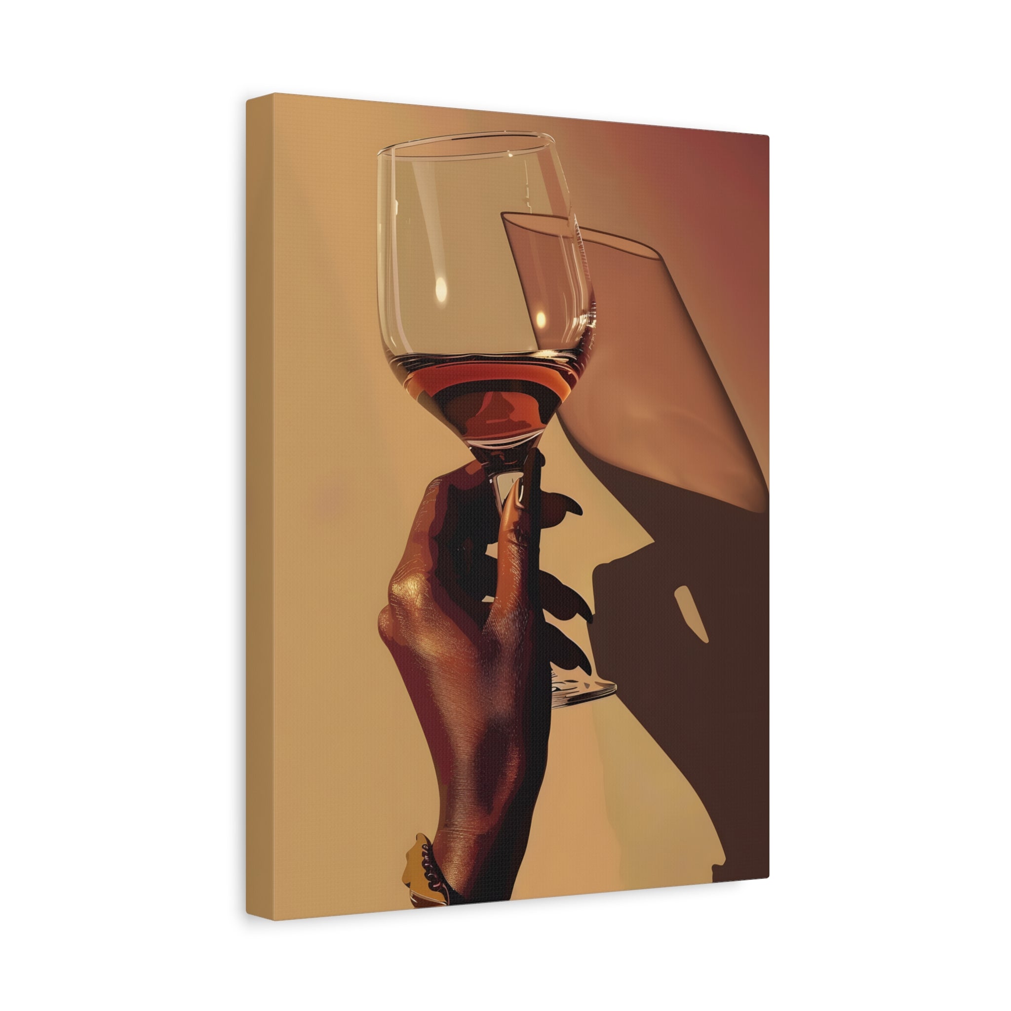 1.25" Matte Canvas - Golden Hour Wine Toast