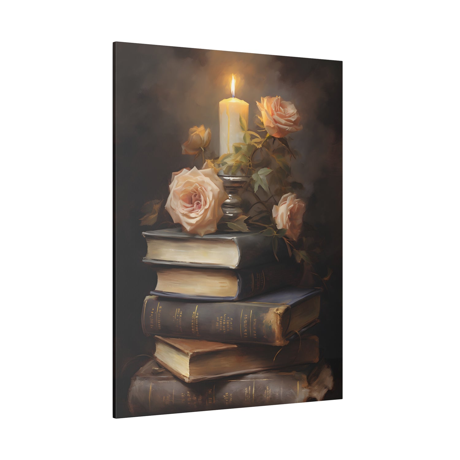 .75&quot; Matte Canvas - Literary Rose Glow