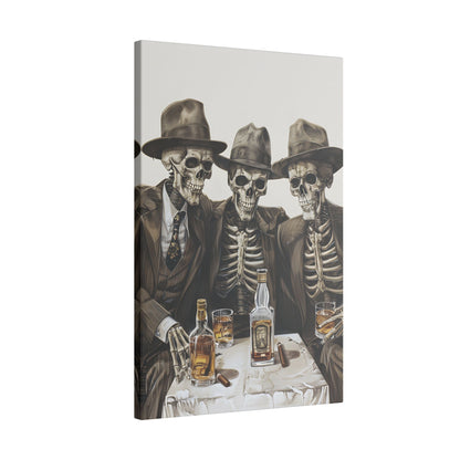 .75" Matte Canvas - Skeleton Whiskey Gentlemen