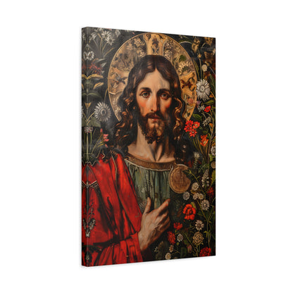 1.25" Matte Canvas - Sacred Floral Savior