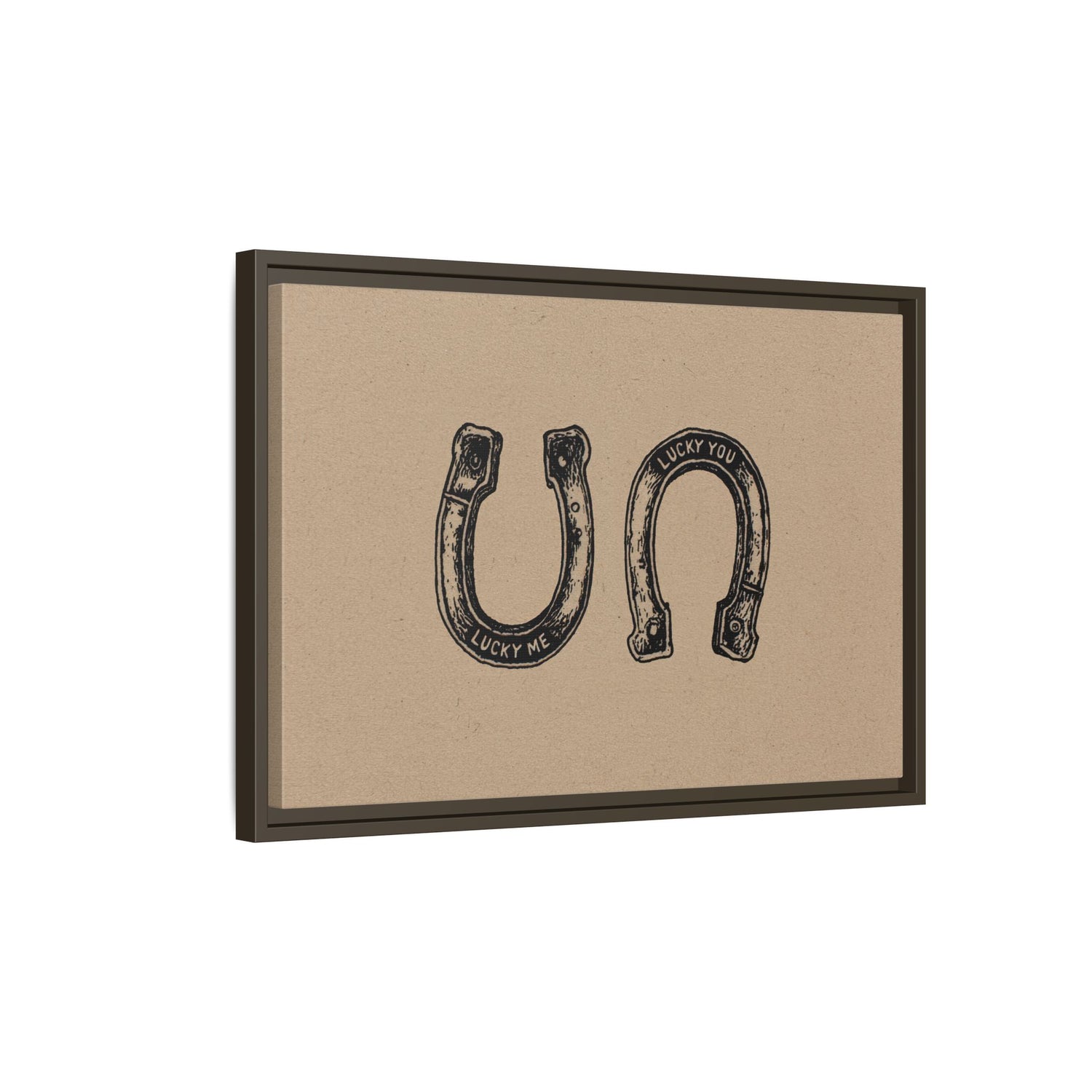 Framed Canvas - Lucky Me Lucky You Horseshoes