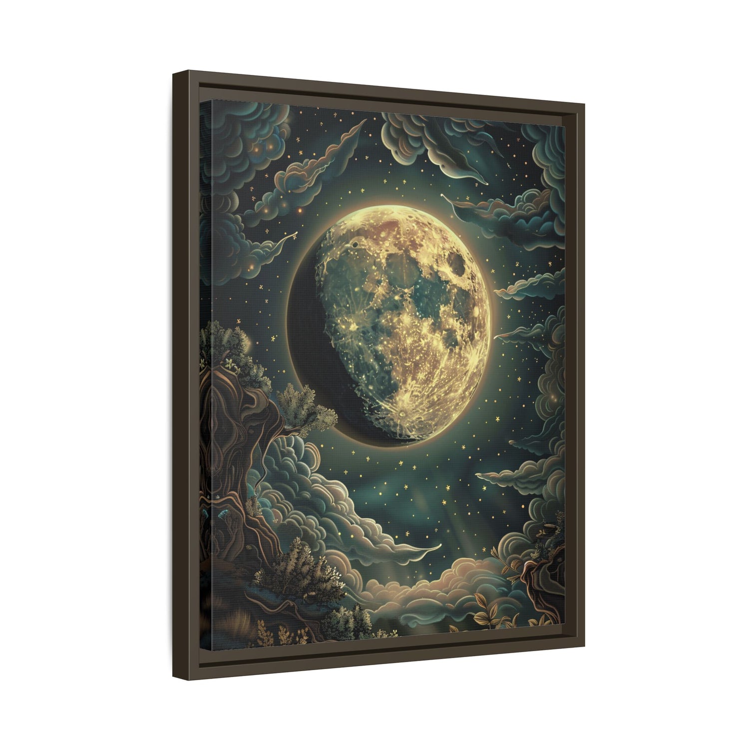 Framed Canvas - Waxing Gibbous Dreamscape