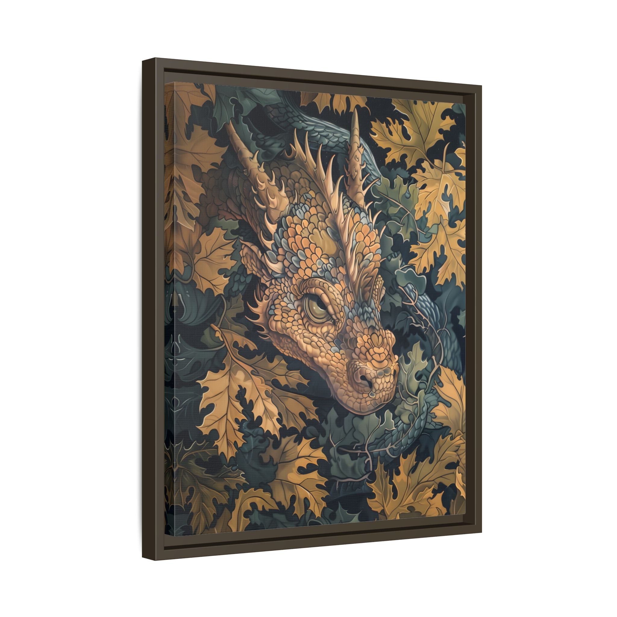 Framed Canvas - Enchanted Forest Dragon