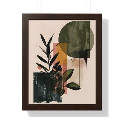 Framed Paper Print - Sage Geometry Botanicals