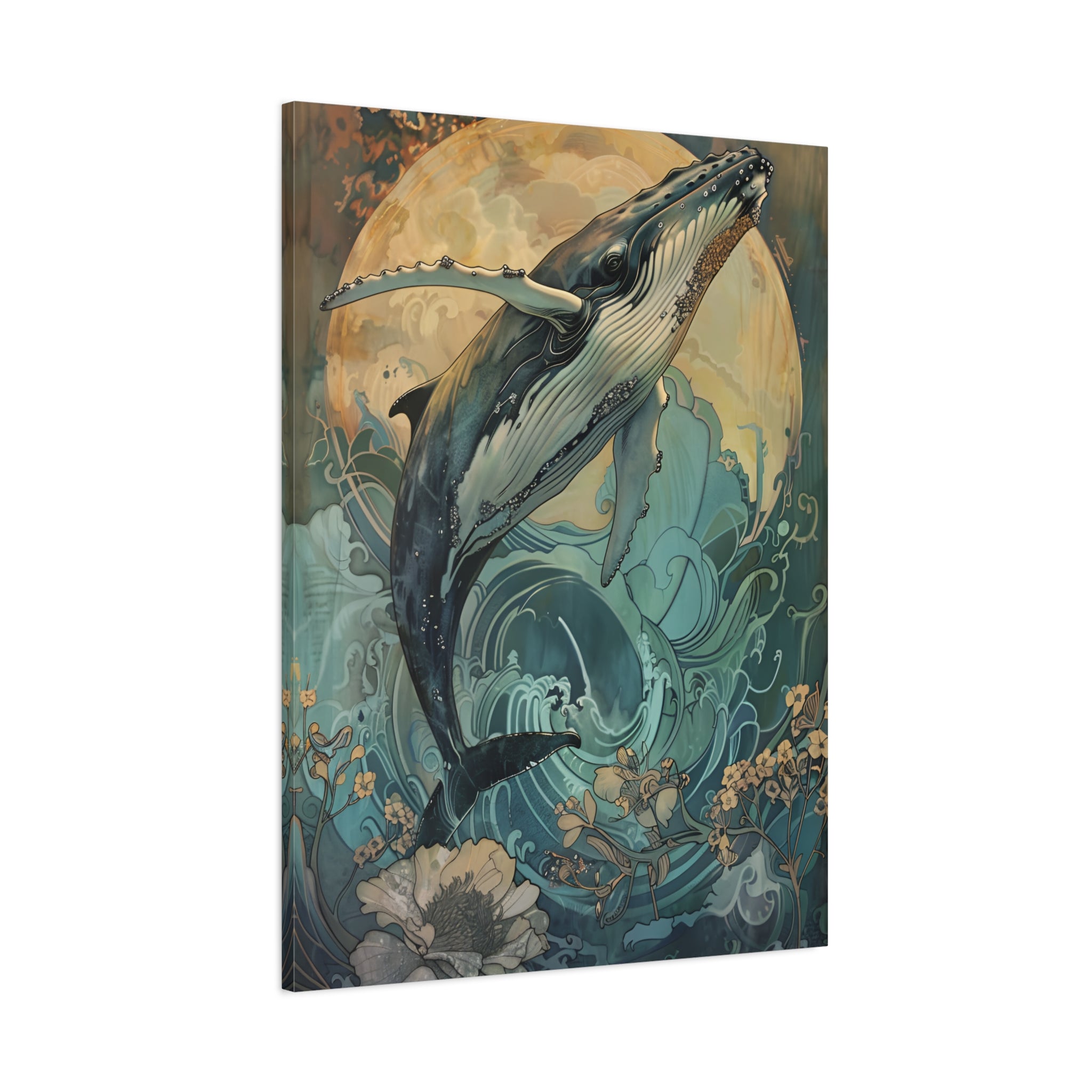 1.25" Matte Canvas - Moonrise Humpback Bloom