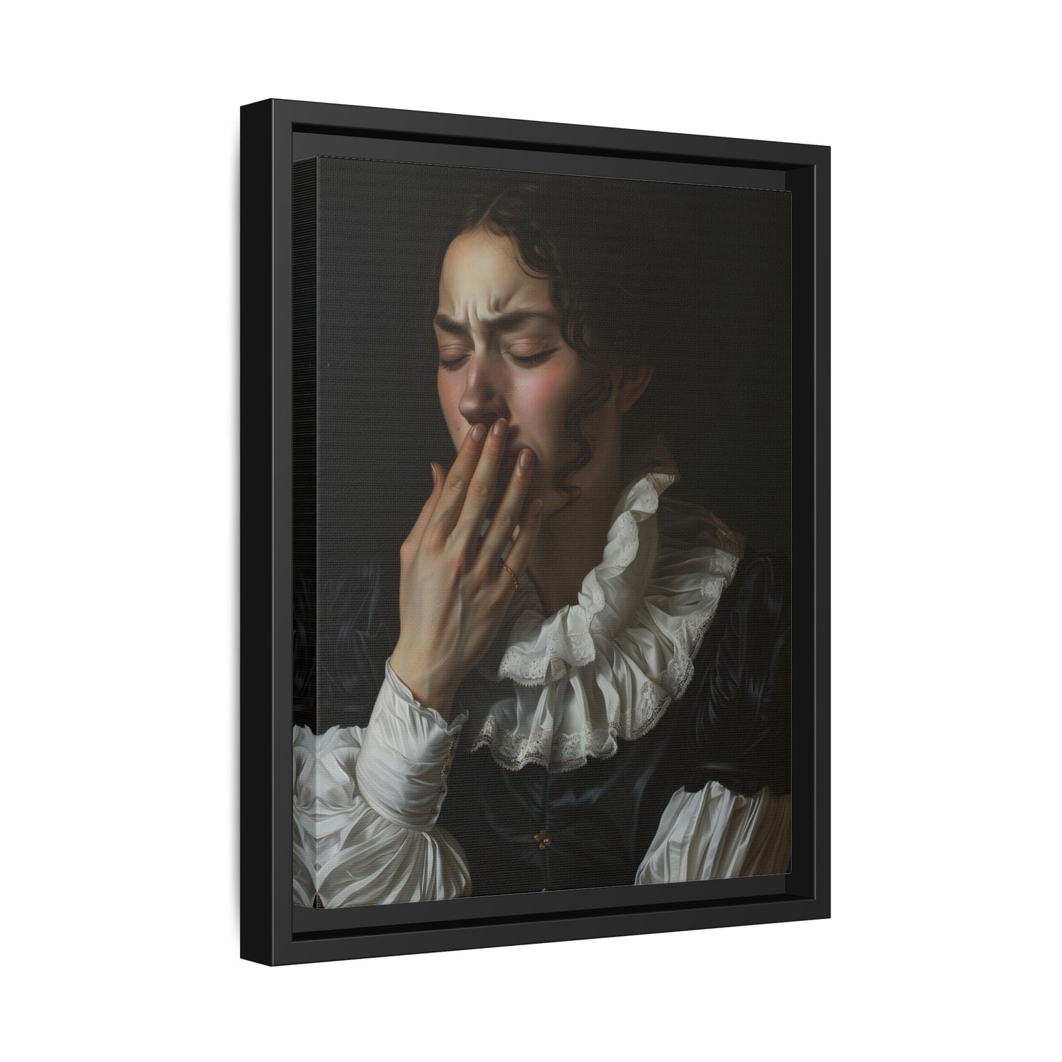Framed Canvas - Oh No, It Hit Me