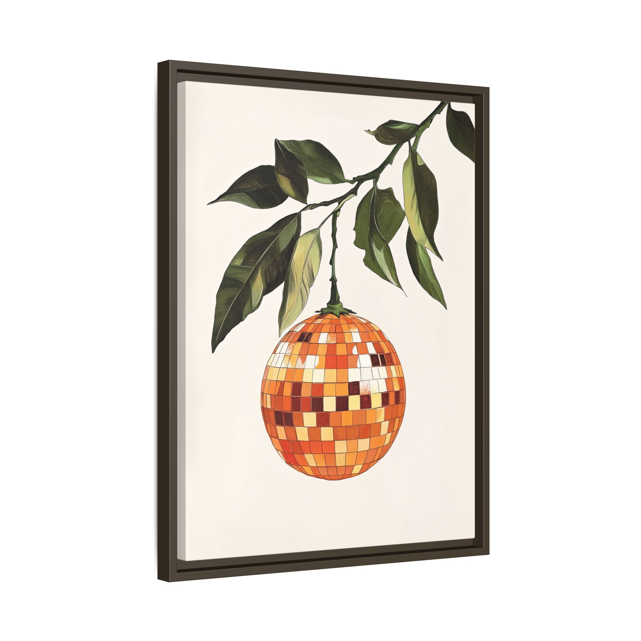 Framed Canvas - Citrus Disco Glow Drop