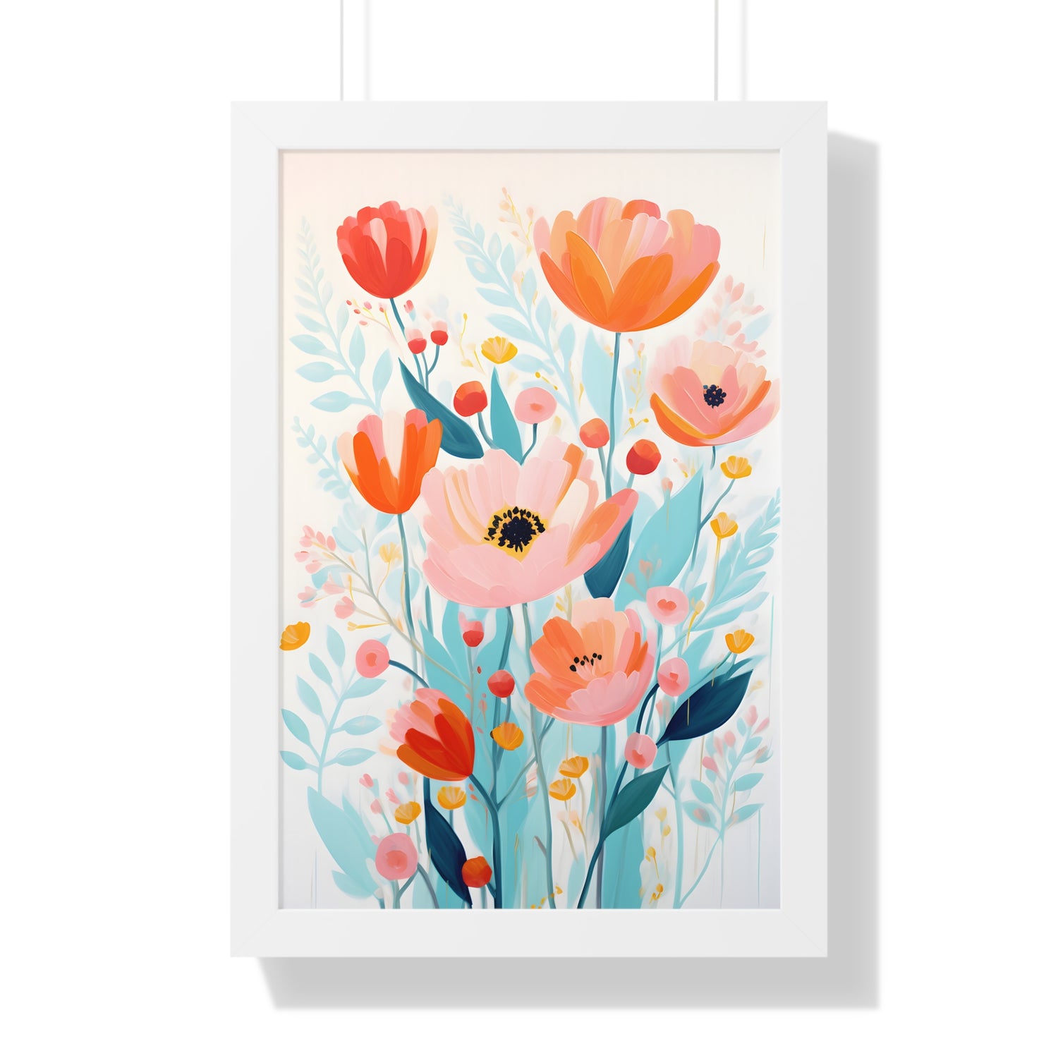 Framed Paper Print - Vivid Blossom Harmony