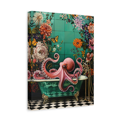 1.25" Matte Canvas - Octopus Bath Royale