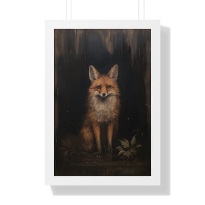 Framed Paper Print - Mystical Fox Gaze