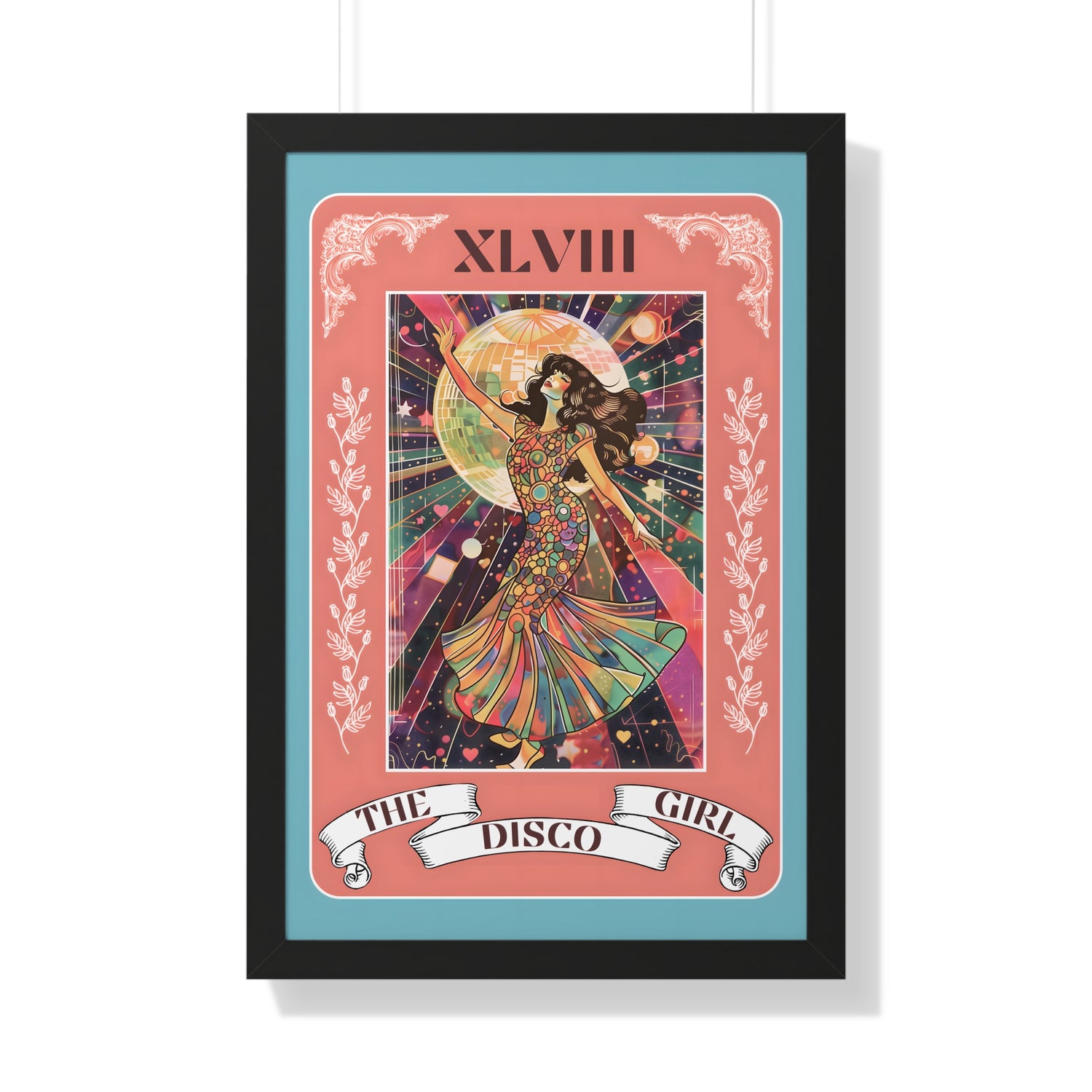 Framed Paper Print - The Disco Girl