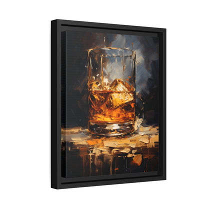Framed Canvas - Liquid Gold Illuminated