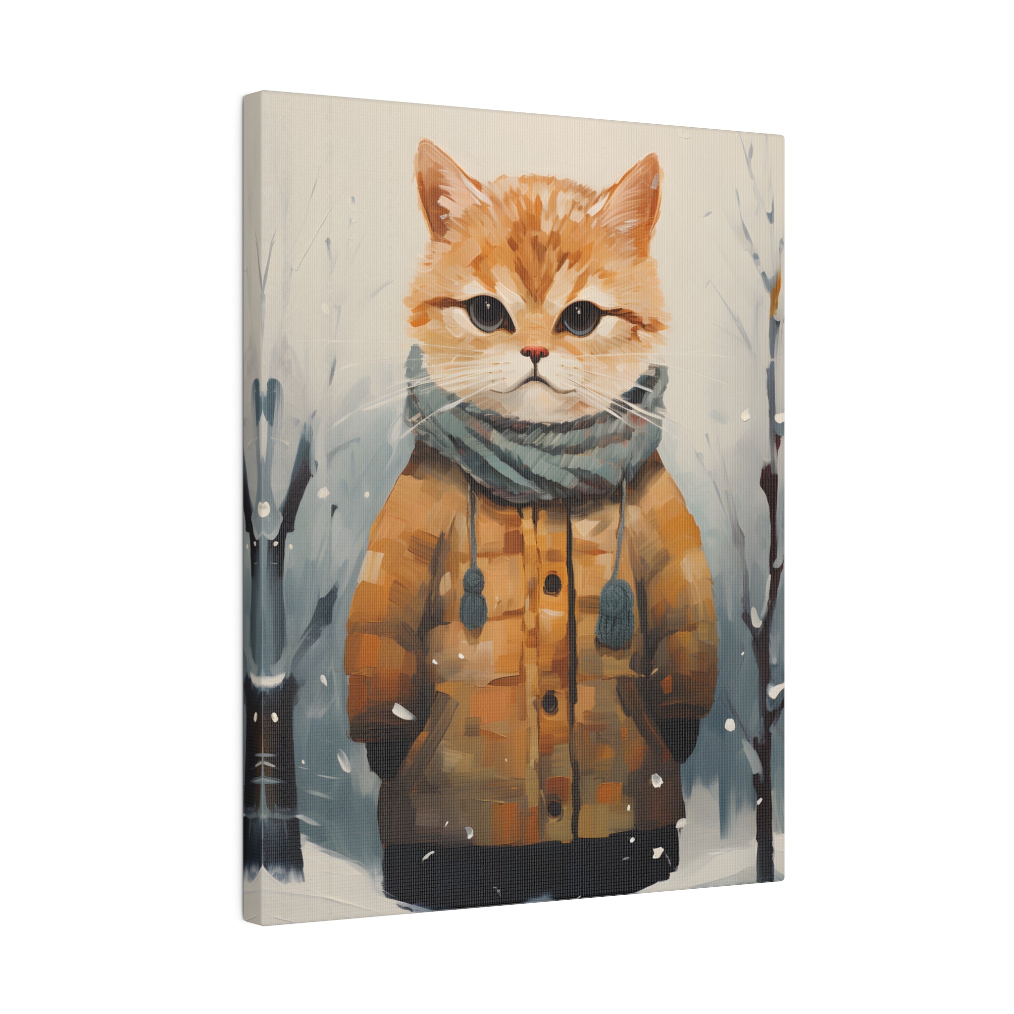 .75&quot; Matte Canvas - Cozy Kitty&