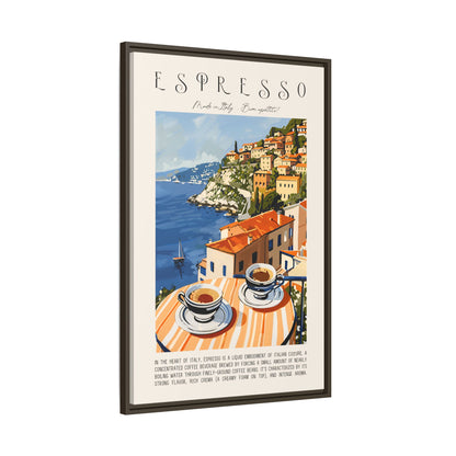 Framed Canvas - Espresso Views of Italy