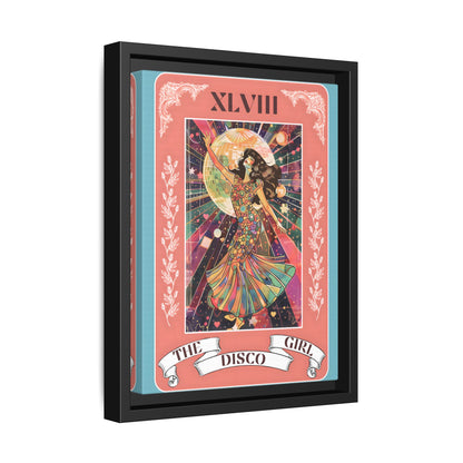 Framed Canvas - The Disco Girl