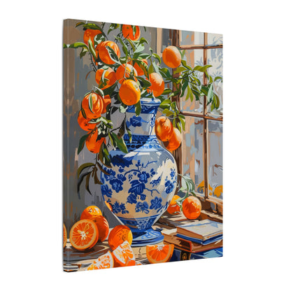 .75" Matte Canvas - Sunlit Citrus &amp; Porcelain