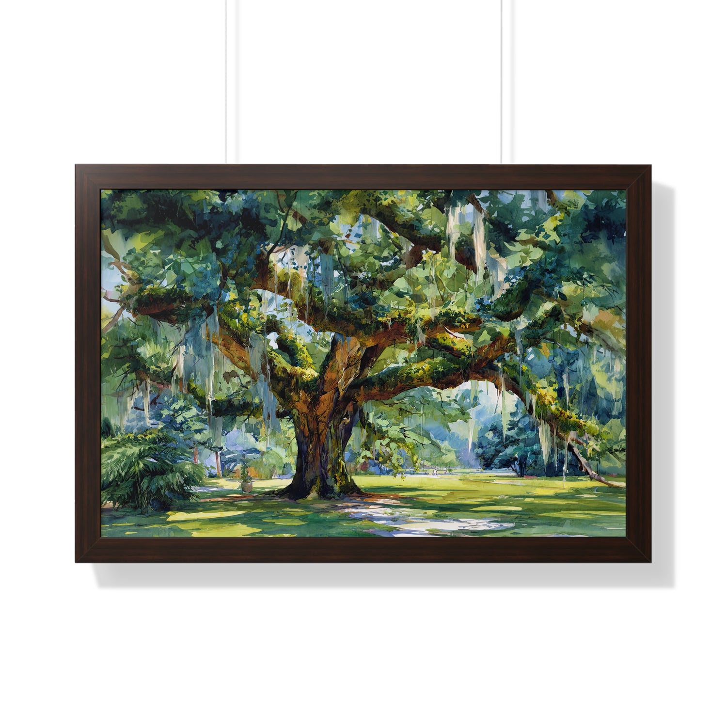 Framed Paper Print - Whispering Southern Live Oak