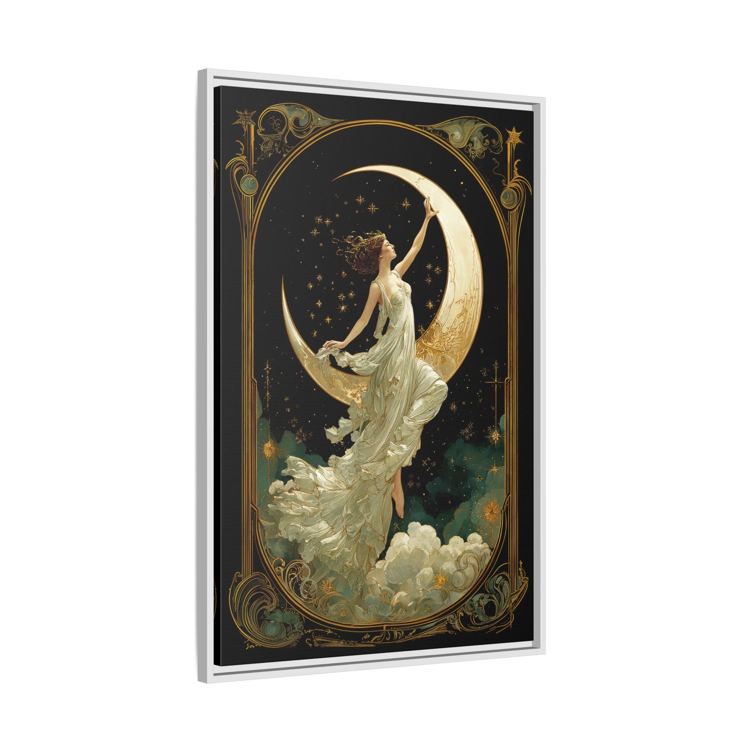 Framed Canvas - Moon Goddess Ascending