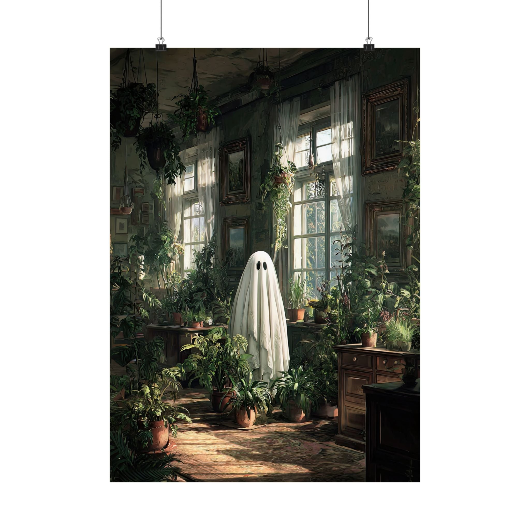 Ghost Among Houseplants