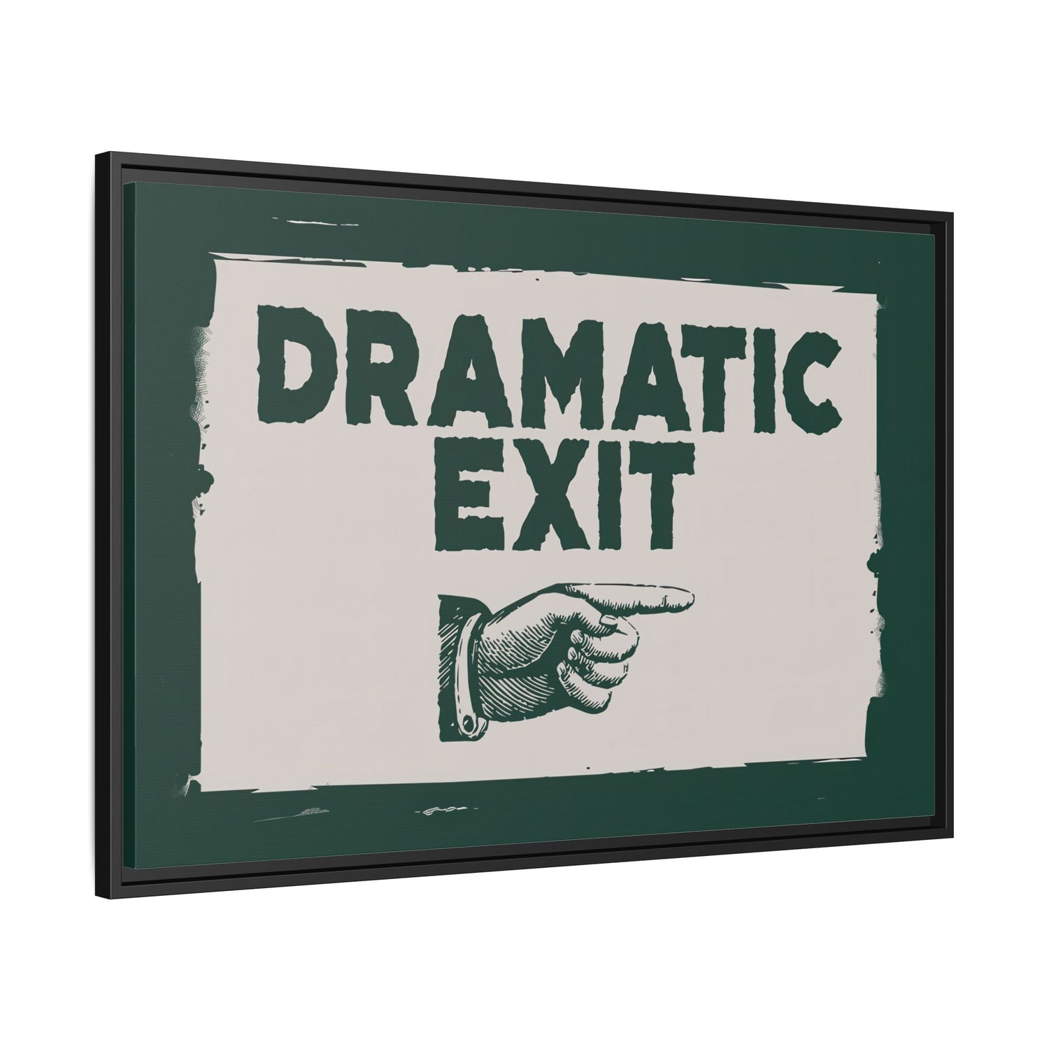 Framed Canvas - Dramatic Exit Strategy