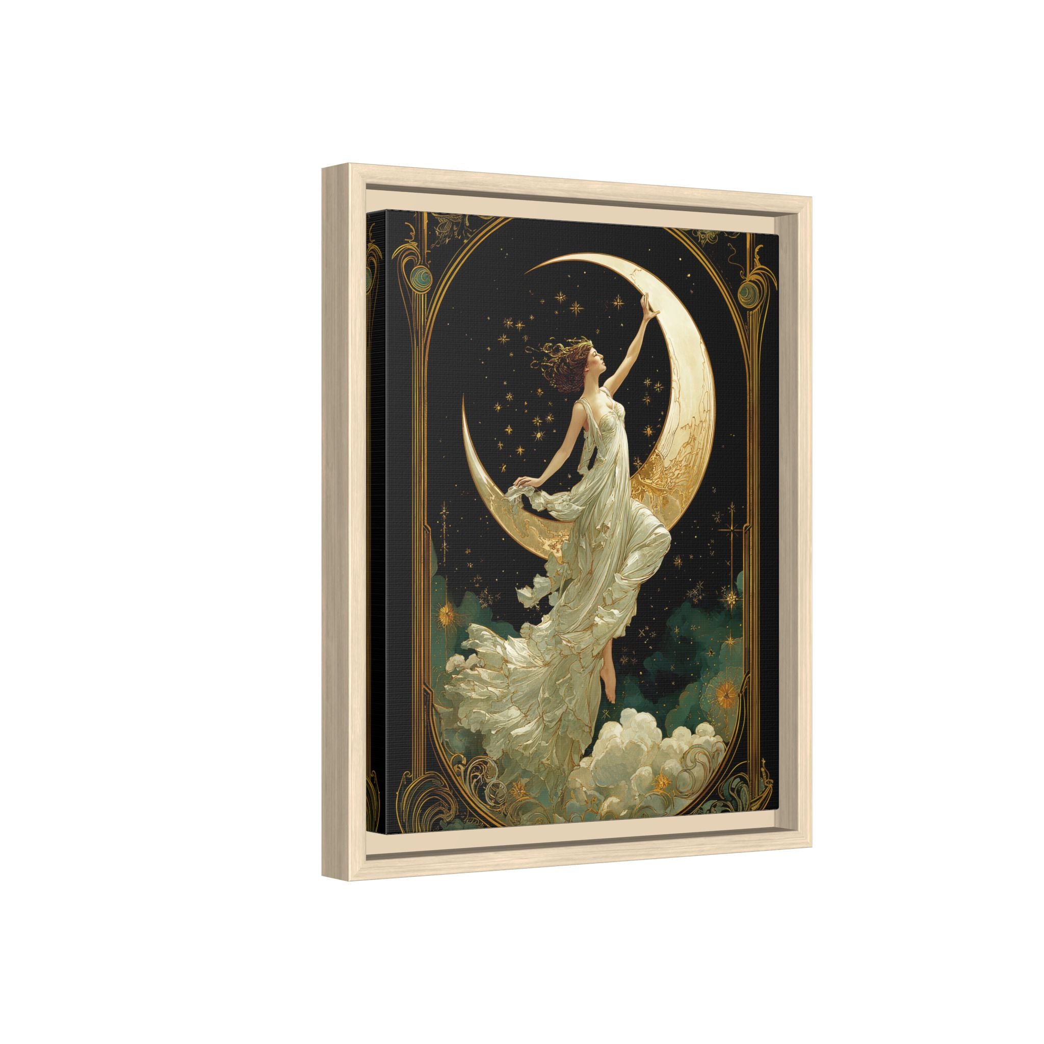 Framed Canvas - Moon Goddess Ascending